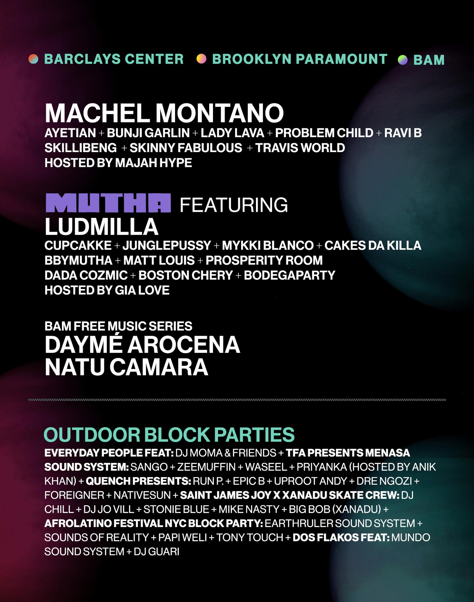 Festival Lineup